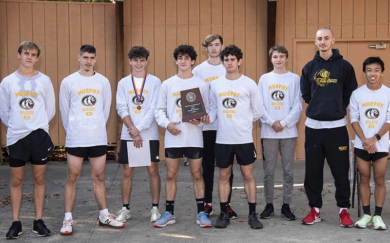Murphy's boys cross country team finished second at the 1A west regional. Photo by Byron Housley