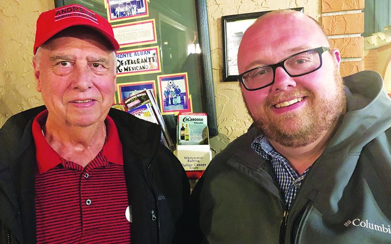 Incumbent Mike Sheidy and newcomer Jonathan Ellison were each elected to a four-year term on the Andrews Board of Aldermen in the Nov. 5 town election.