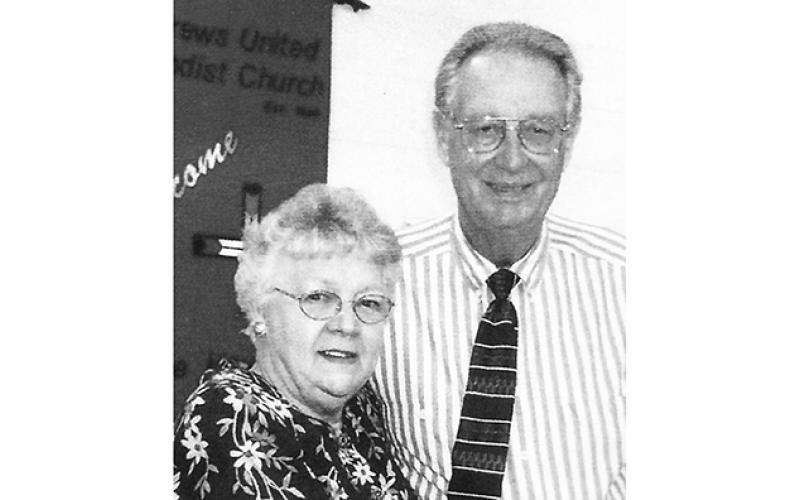Charles Freel is shown with his wife, Lillian, who was a school teacher in Andrews. Charles was one of the last original store owners left during the “glory days” of Valleytown. He will be missed. 